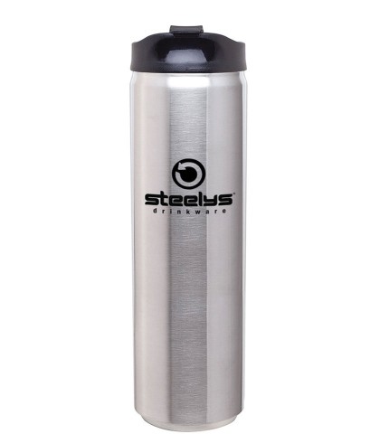 custom branded laser engraved steelys to-go tumbler