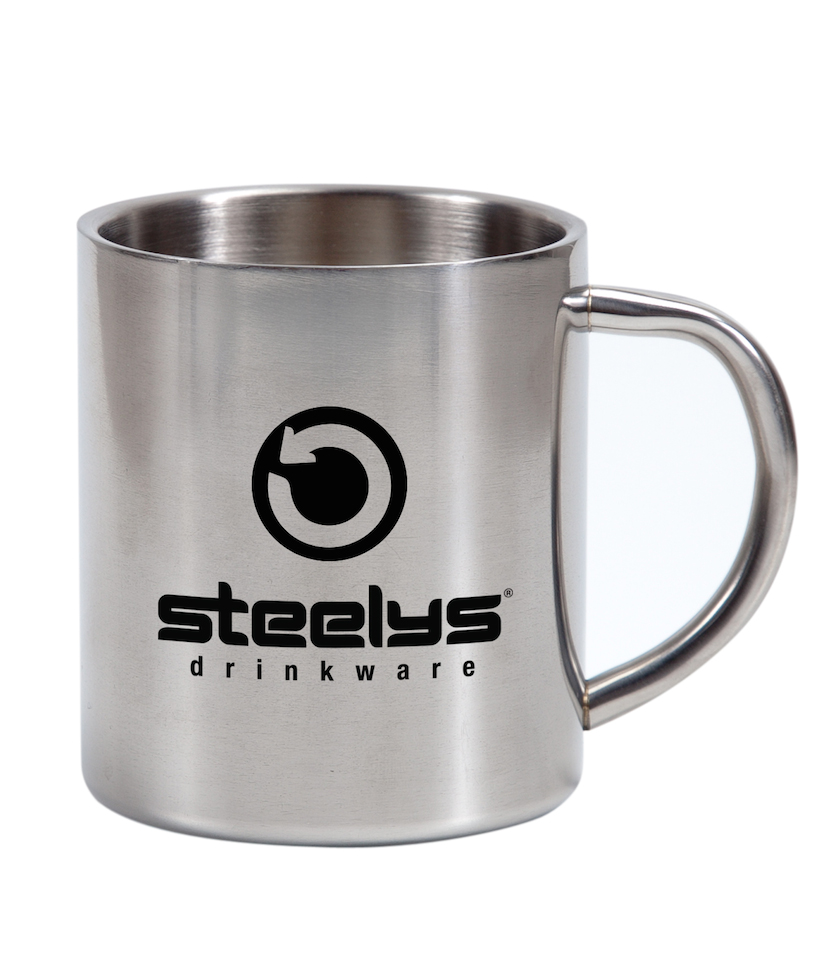 Stainless Steel Double Wall Bamboo Pattern Coffee Mug - Insulated Cup For Beer Or Coffee