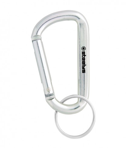 wholesale custom branded steelys small silver carabiner