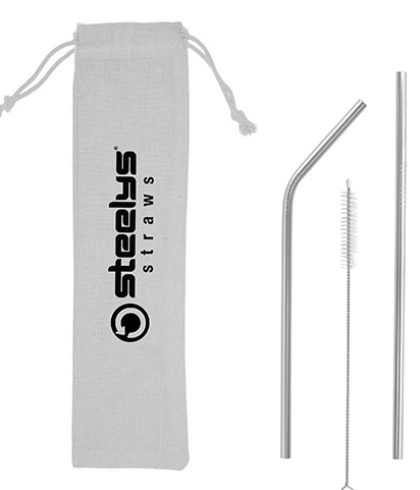 Download Reusable 3 Piece Straw Set In Cotton Pouch Custom Printed On Sale Now Steelys Drinkware